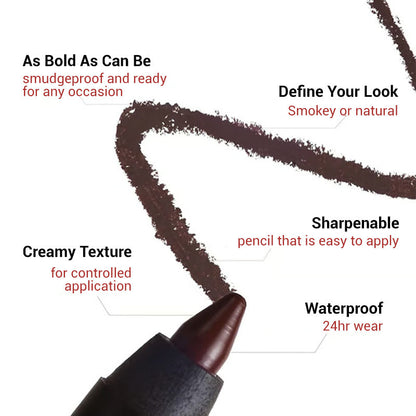 Limited Offer-Waterproof Eyeliner Duo Sharpenable Eye Pencil With Free Sharpener💖